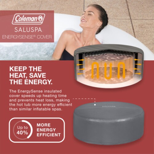 Bestway Coleman Miami Hot Tub w/4 Pack of SaluSpa Seat & 4 Headrest