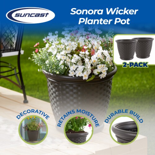 suncast sonora decorative planter