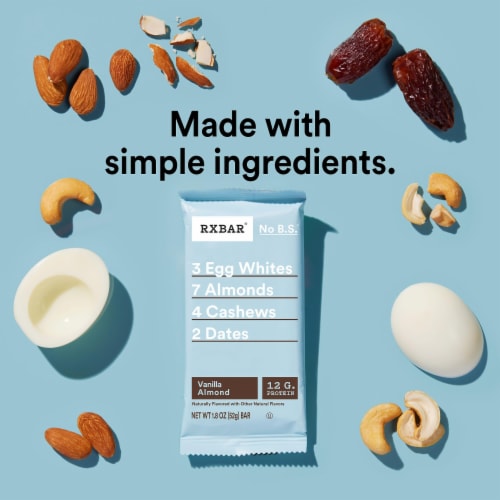 RXBAR Vanilla Almond Protein Bars Perspective: back