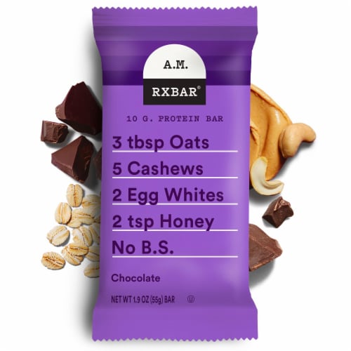 RXBAR A.M. Chocolate Protein Bars Perspective: back