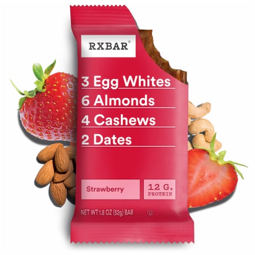 RXBAR Strawberry Protein Bars Perspective: back
