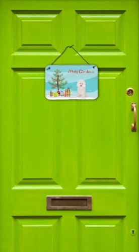 Carolines Treasures  CK3492DS812 Bolognese Christmas Tree Wall or Door Hanging P Perspective: back