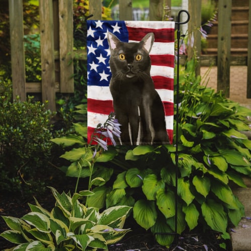 Carolines Treasures CK3032GF Bombay American Flag Garden Flag Perspective: back