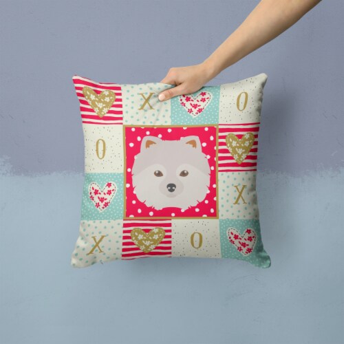 Carolines Treasures CK5210PW1414 Japanese Spitz Love Fabric
