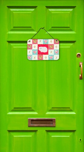 Carolines Treasures  CK5430DS812 Merino Guinea Pig Love Wall or Door Hanging Pri Perspective: back