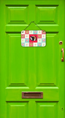 Carolines Treasures  CK5433DS812 Sheba Guinea Pig Love Wall or Door Hanging Prin Perspective: back