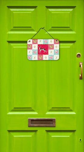 Oriental Shorthair #2 Cat Love Wall or Door Hanging Prints, Red Perspective: back