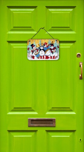 Carolines Treasures  PJH3002DS812 Snowmen Strike up the Band Wall or Door Hangin Perspective: back