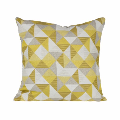 Astella Pacifica Lounge Throw Pillow - Ruskin Yellow Perspective: back