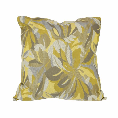 Pacifica Dewey Yellow Lounge Throw Pillow by Astella Perspective: back