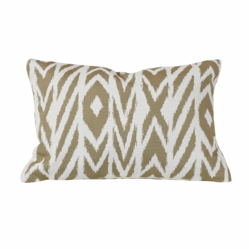 Astella Pacifica Fire Island Lumbar Throw Pillow - Hemp Perspective: back