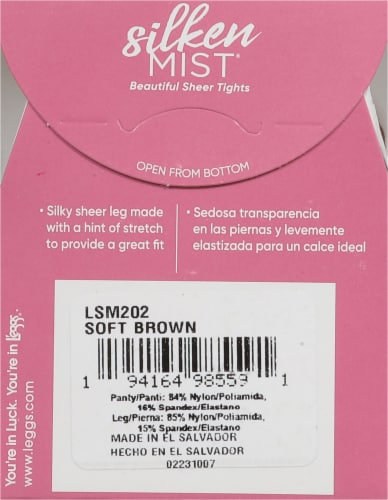 L'eggs® Silken Mist® Silky Sheer Cool Comfort Control Top Sheer Toe Perspective: back