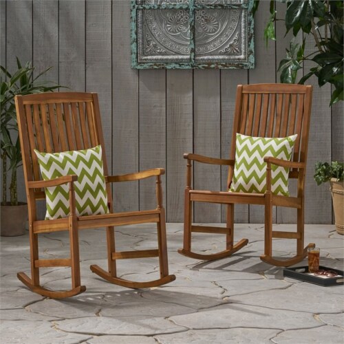 Wooden rocking hotsell chair set