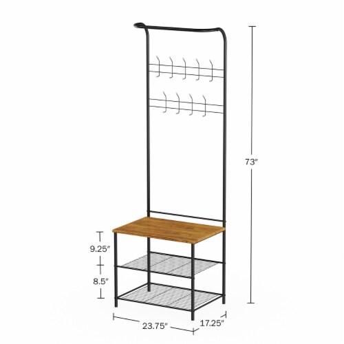 Metal hall tree coat rack best sale