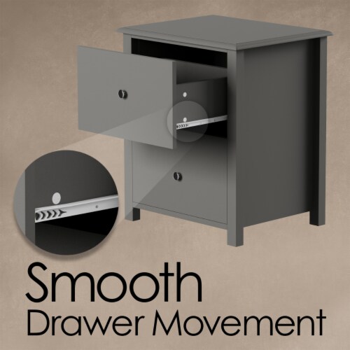 End Table With 2 Drawers