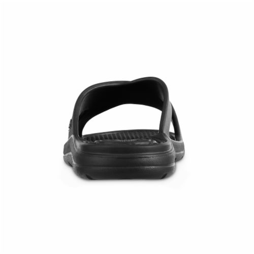 Totes Ara Cross Slide Women's Sandals - Black Perspective: back