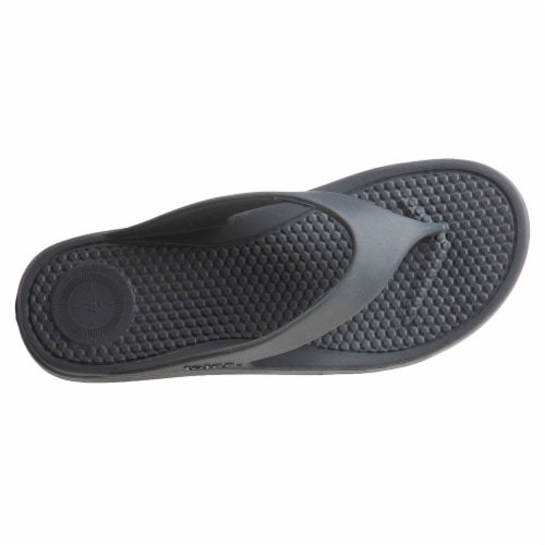Totes Mens Sol Bounce Ara Thong Sandals - Black Perspective: back