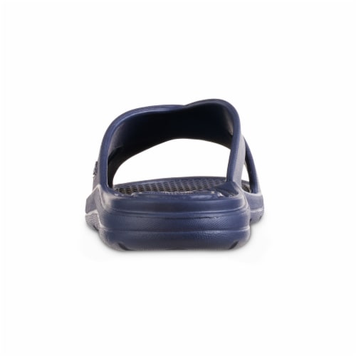 Totes Everywear Ara Cross Slide Women's Sandals - Navy Blue Perspective: back