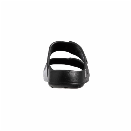 Totes Men's Everywear Double Buckle Slide Sandals - Black Perspective: back