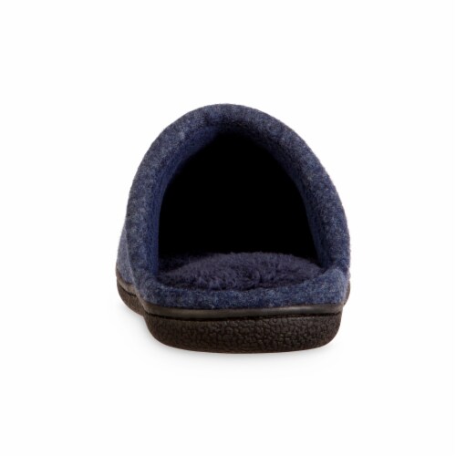 Isotoner® Faux Woolen Men's Hoodback Shoes - Navy Blue Perspective: back