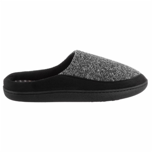 Isotoner® Jamie Tweed Hoodback Women's Slippers Perspective: back