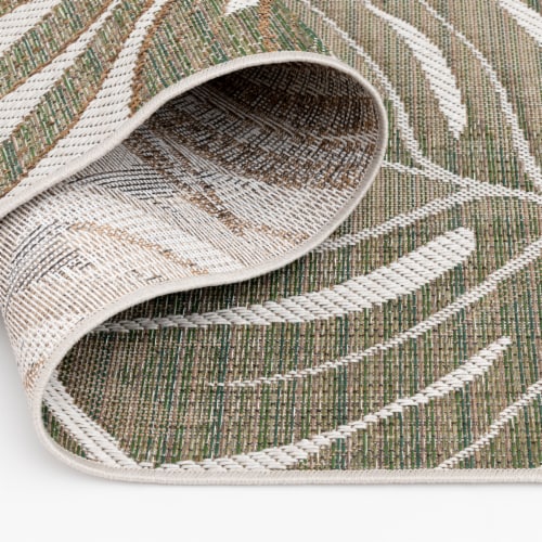 Backyard Bungalow Colourscape Carrick Indoor/Outdoor Rug - Ecru Perspective: back