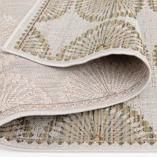 Backyard Bungalow Colourscape Stevie Indoor/Outdoor Rug - Ecru Perspective: back