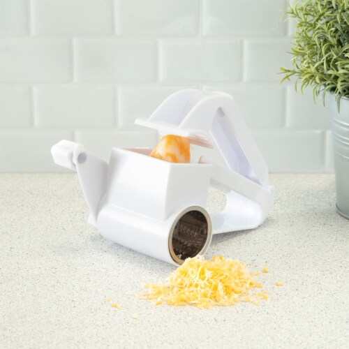 Zulay Kitchen Manual Rotary Cheese Grater with Handle - Light