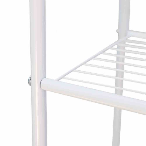 Home Basics 3 Shelf Steel Bathroom Space Saver, White, 1 Unit Fred Meyer
