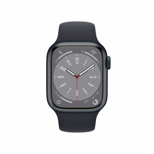 Apple Watch Series 8 GPS 41mm Midnight Aluminum - S/M Perspective: back