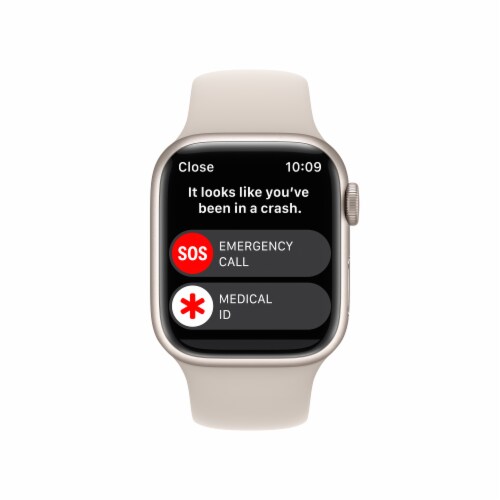 Apple Watch Series 8 GPS 45mm Starlight Aluminum - S/M, 45 mm