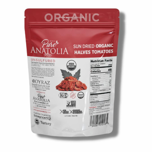 Pure Anatolia Sun-Dried Organic Halves Tomatoes Perspective: back