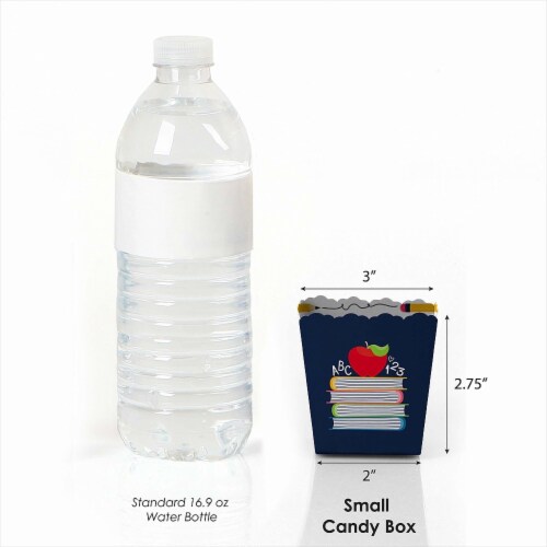 Big Dot of Happiness Back to School Mini Favor First Day of School Treat Candy Boxes 12 Ct Perspective: back