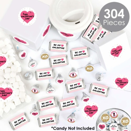Big Dot of Happiness Be My Galentine - Valentine's Day Candy Favor Kit - 304 Pcs Perspective: back
