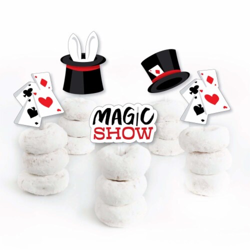 Big Dot of Happiness Ta-Da, Magic Show Cupcake Toppers Birthday Party Treat Picks 24 Ct Perspective: back