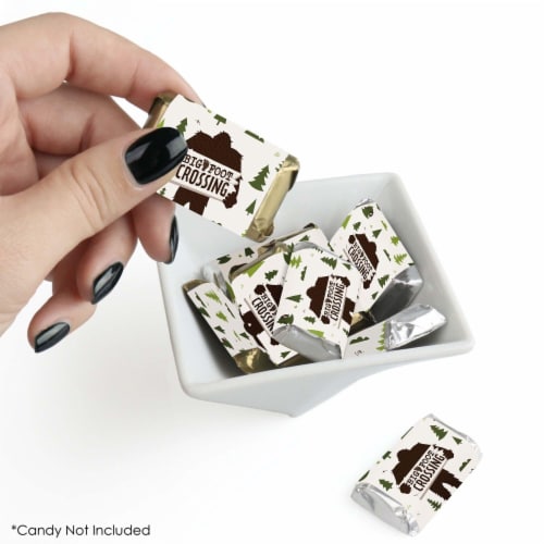 Big Dot of Happiness Sasquatch Crossing - Mini Candy Bar Wrapper Bigfoot Party Favors 40 Ct Perspective: back