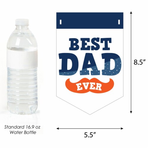 Big Dot of Happiness Happy Father's Day We Love Dad Bunting Banner Decor Happy Father's Day Perspective: back
