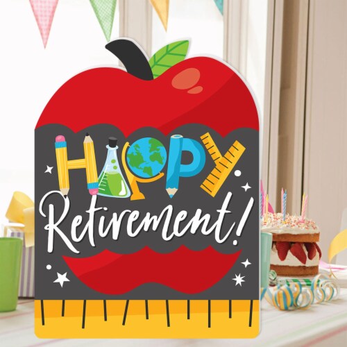 Big Dot of Happiness Teacher Retirement Congratulations Giant Greeting Card Jumborific Card Perspective: back