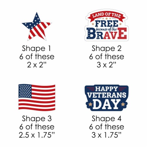 Veterans day math craft
