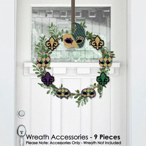 mardi gras wreath for front door
