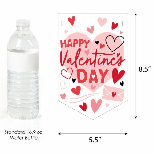 Big Dot of Happiness Happy Valentine's Day Valentine Hearts Party Bunting Banner Party Decor Perspective: back