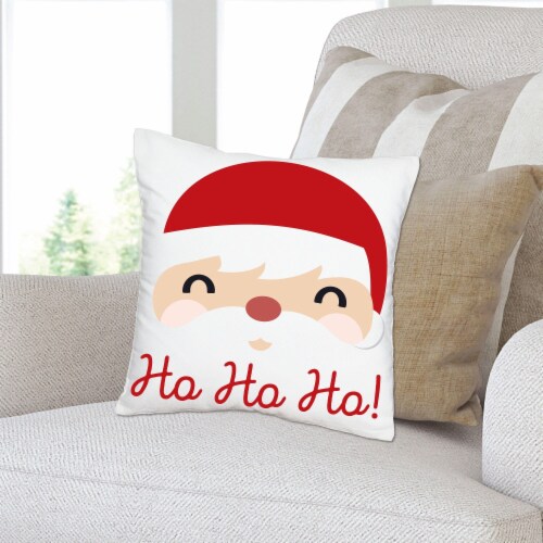 Big Dot of Happiness Jolly Santa Claus Christmas Decor Cushion Case Throw Pillow Cover 16x16 Perspective: back