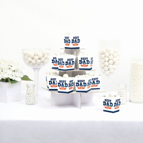 Big Dot of Happiness Happy Father's Day Party Mini Favor We Love Dad Treat Candy Boxes 12 Ct Perspective: back