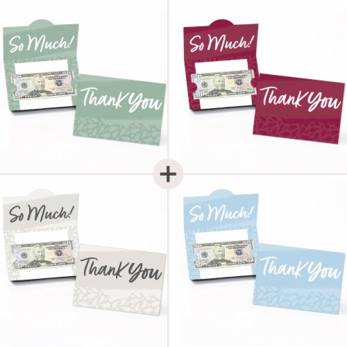 Big Dot of Happiness Assorted Elegantly Simple Guest Party Favors Money Gift Card Holders 8Ct Perspective: back