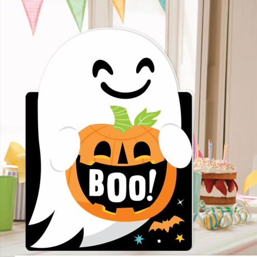 Big Dot of Happiness You've Been Booed - Ghost Halloween - Giant Greeting Big Jumborific Card Perspective: back