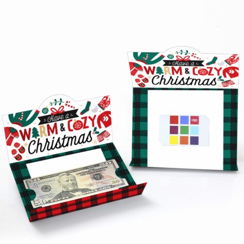Big Dot of Happiness Christmas Pajamas - Holiday Party Money And Gift Card Holders - Set of 8 Perspective: back