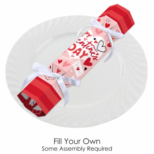 Big Dot of Happiness Happy Valentine’s Day No Snap Hearts Favors DIY Cracker Boxes 12 Ct Perspective: back