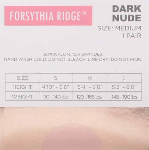 Forsythia Ridge Silky Sheer Tights - Nude Perspective: back