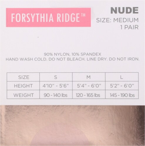 Forsythia Ridge Silky Sheer Tights - Nude Perspective: back
