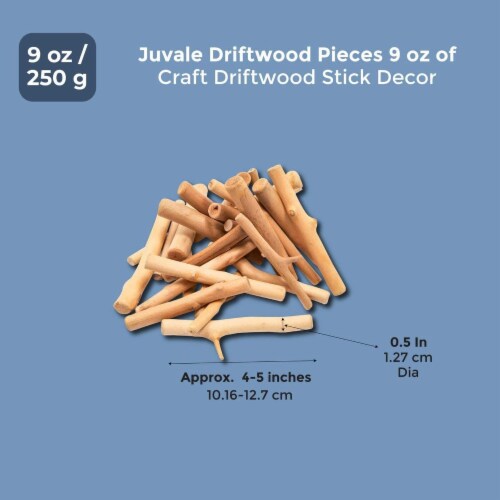 Juvale Driftwood Pieces 9 oz of Craft Driftwood Stick Decor Perspective: back